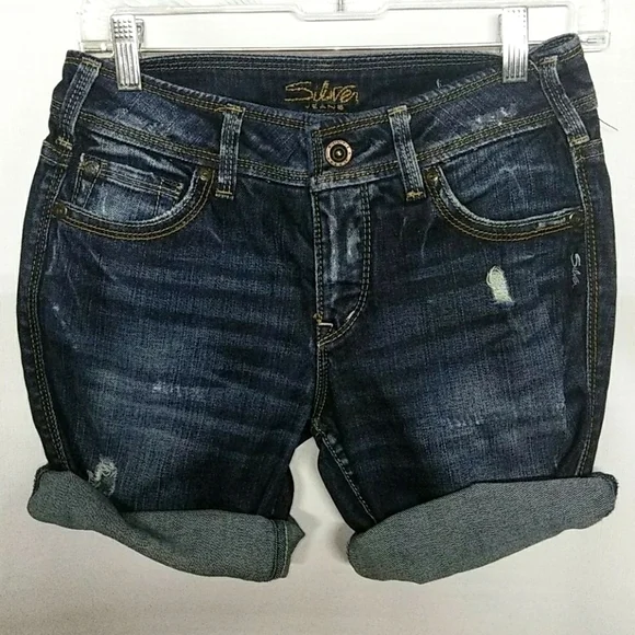 Silver JEANS Distressed Julia 27 Cutoff Sh… - Picture 3 of 10